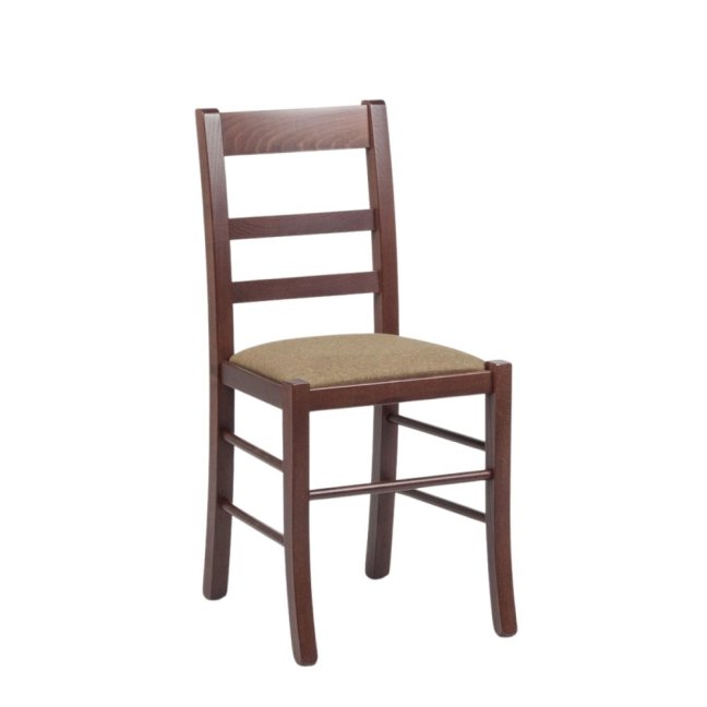 Jídelní čalouněná židle FURLA — masiv, látka, více barev, nosnost 155 kg