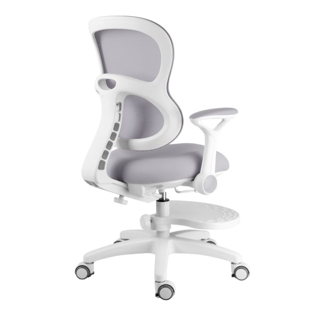 Dětská rostoucí židle Neoseat JUNI 006 — látka, pratelný potah, šedá