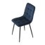 Jídelní židle THEO II — kov, samet, více barev - Barevné varianty židle THEO II: Modrá
