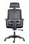 Kancelářská ergonomická židle DELFO — síť / látka, černá