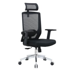 Kancelářská ergonomická židle Neoseat BRENDA — černá, nosnost 150 kg