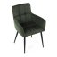 Jídelní křeslo LYON — kov, látka, více barev - Barevné varianty jídelního křesla LYON: Tmavě šedá