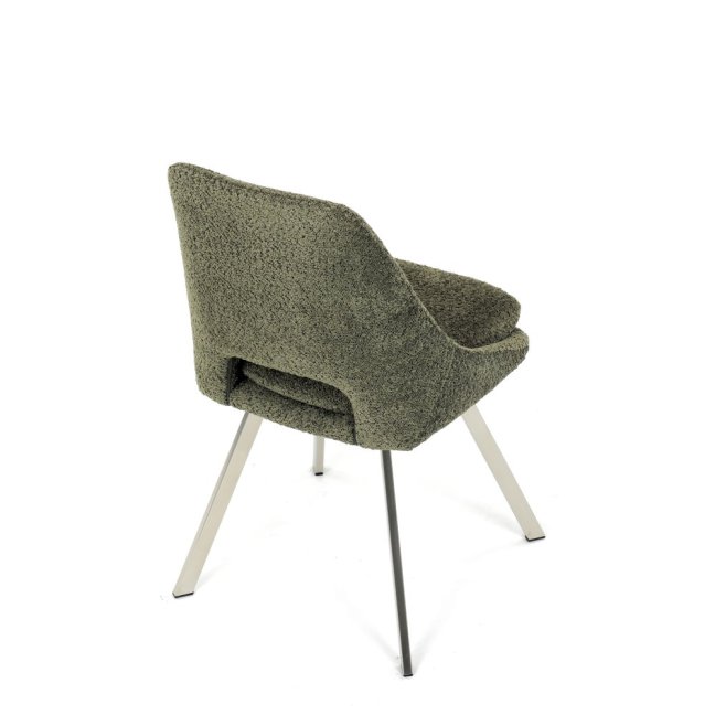 Jídelní židle TALISE — kov, látka, stříbrná / více barev