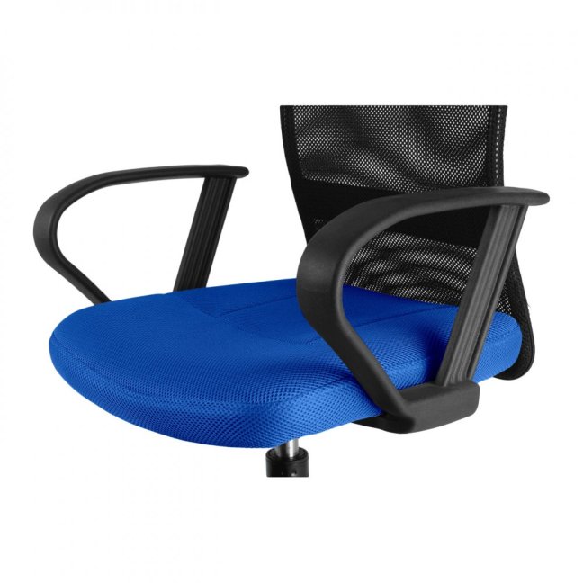 Dětská židle Neoseat MONKEY s podnoží — látka, černá / tmavě modrá