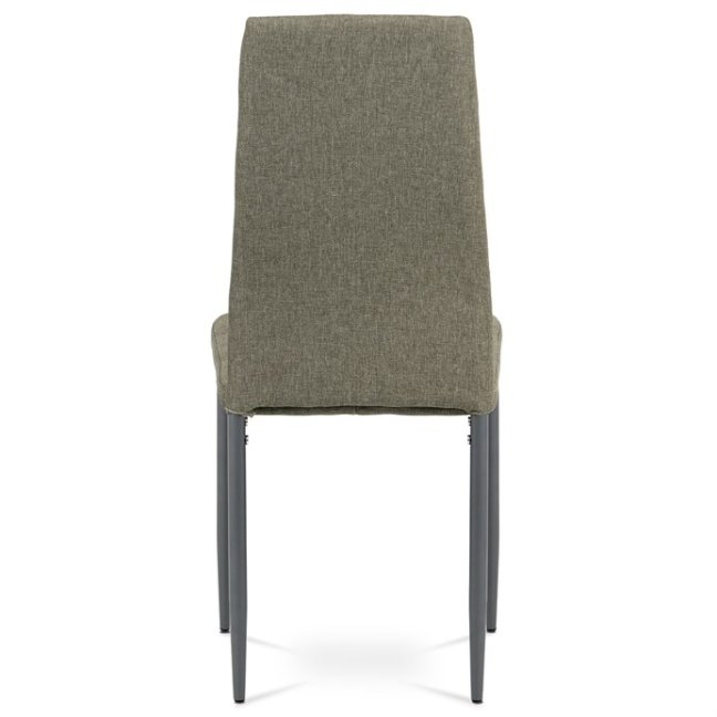 Jídelní židle LALI — kov, látka, běžová / hnědá