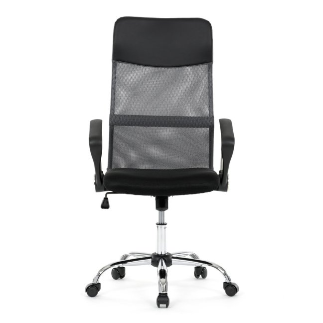 Kancelářská otočná židle MALFE — látka, šedá