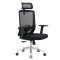 Kancelářská ergonomická židle Neoseat BRENDA — černá, nosnost 150 kg