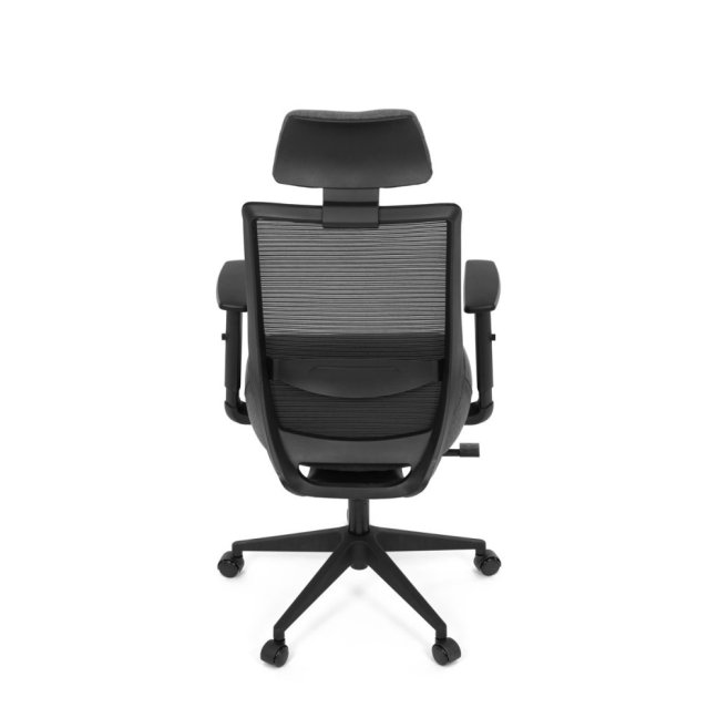 Kancelářská ergonomická židle SENA — látka, černá