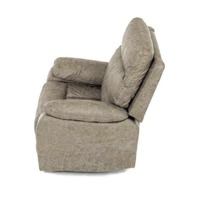 Relaxační křeslo BENNY s elektrickým polohováním — látka, béžová