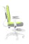 Dětská rostoucí židle Neoseat KINDER WHITE PLUS — látka, šedá / zelená