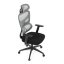 Kancelářská ergonomická židle GRANT — síť, látka, černá / šedá