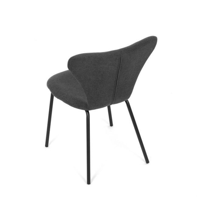 Jídelní židle JULES — kov, látka, více barev - Barevné varianty jídelní židle JULES: Světle šedá