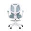 Dětská otočná židle Neoseat JUNI 009 s podnoží — látka, modrá