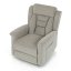 TV křeslo SARGON s elektrickým polohováním — 2 motory, látka, béžová