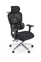 Kancelářská ergonomická židle BOOSTER — látka, černá