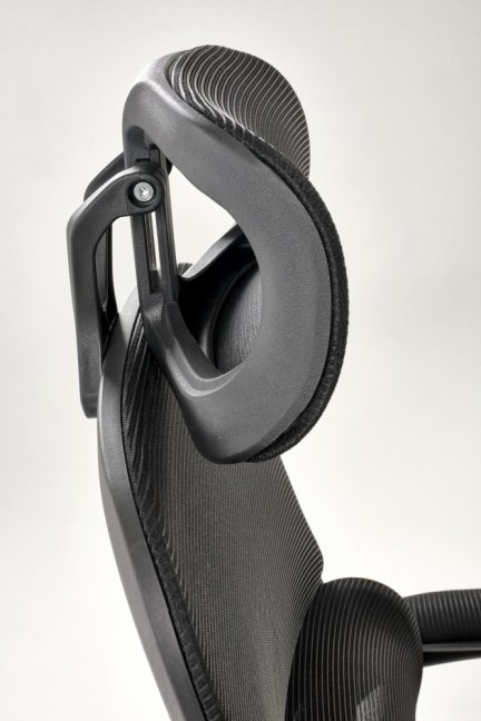 Kancelářská otočná židle SOREN — síť / látka, černá