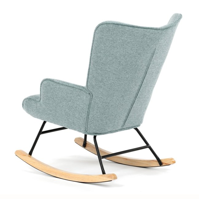 Houpací křeslo FABIAN — látka, modrá