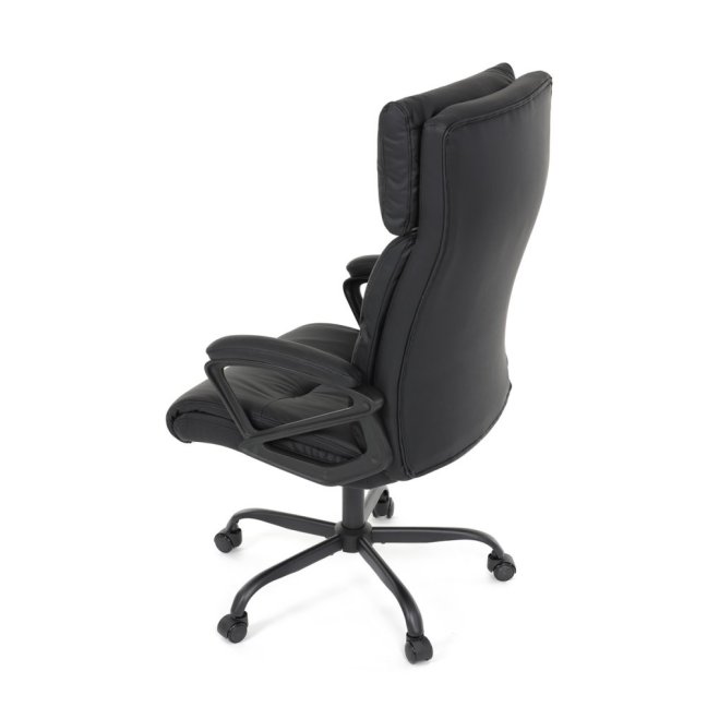Kancelářské křeslo PEDRO — ekokůže, černá