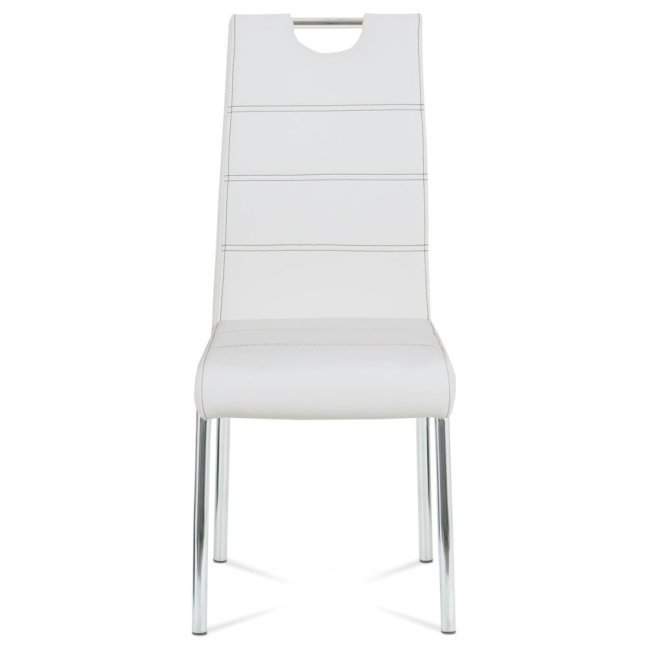 Jídelní židle LILA — kov, ekokůže, více barev - Barevné varianty jídelní židle LILA: Bílá