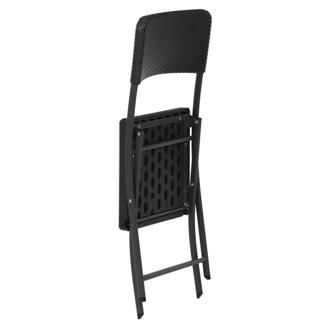 Zahradní skládací set KARAKA 1 + 2 — kov, plast, šedá
