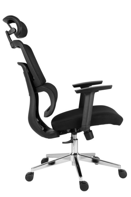 Kancelářská ergonomická židle Neoseat GARY — síť / látka, černá, nosnost 150 kg