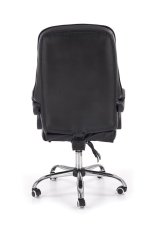 Kancelářské křeslo ALVIN s podnožkou — ekokůže, černá