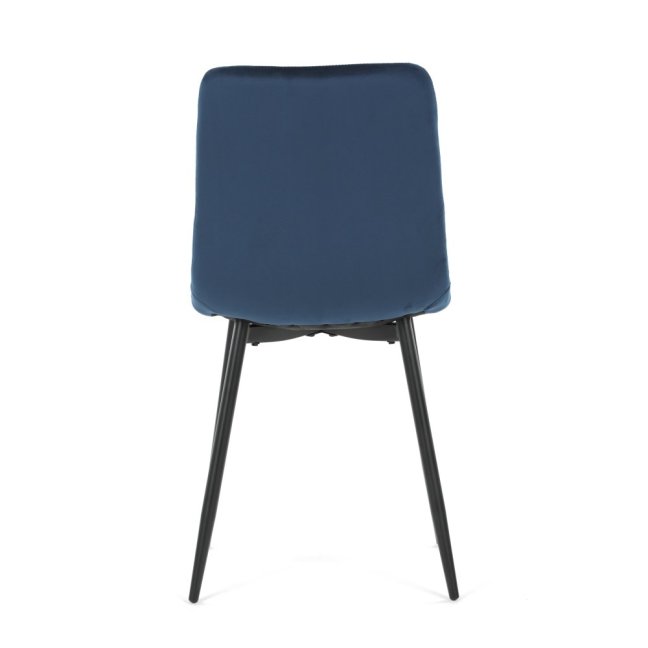 Jídelní židle THEO II — kov, samet, více barev - Barevné varianty židle THEO II: Modrá