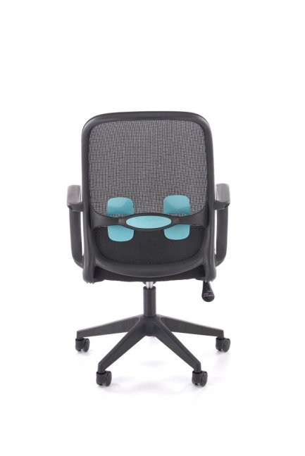 Kancelářská otočná židle ORCANO — síť / látka, černá