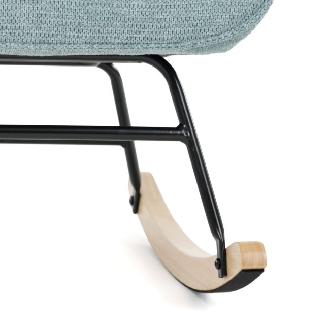 Houpací křeslo FABIAN — látka, modrá