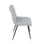 Jídelní židle MONDE — kov, látka, více barev - Barevné varianty jídelní židle MONDE: Stříbrná