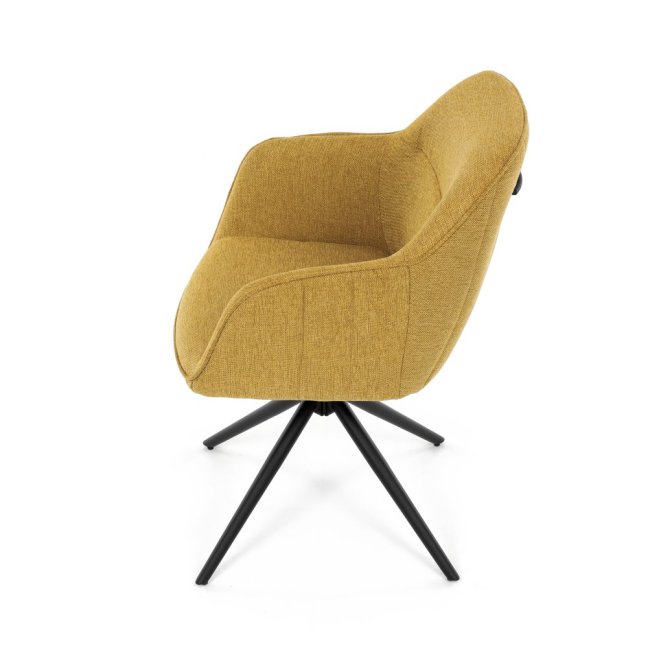 Jídelní otočná židle SCARA — kov, látka, více barev