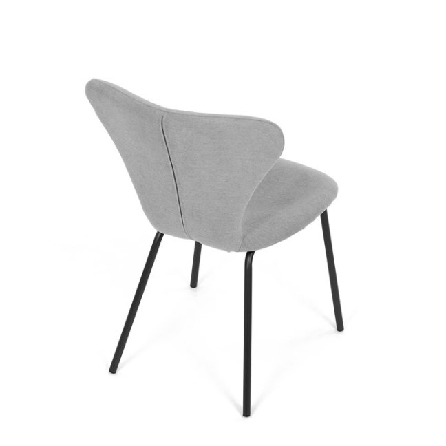 Jídelní židle JULES — kov, látka, více barev - Barevné varianty jídelní židle JULES: Světle šedá