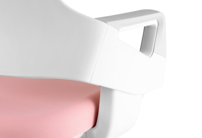 Dětská rostoucí židle Neoseat KIDDY FIVE — látka, pratelný potah, růžová