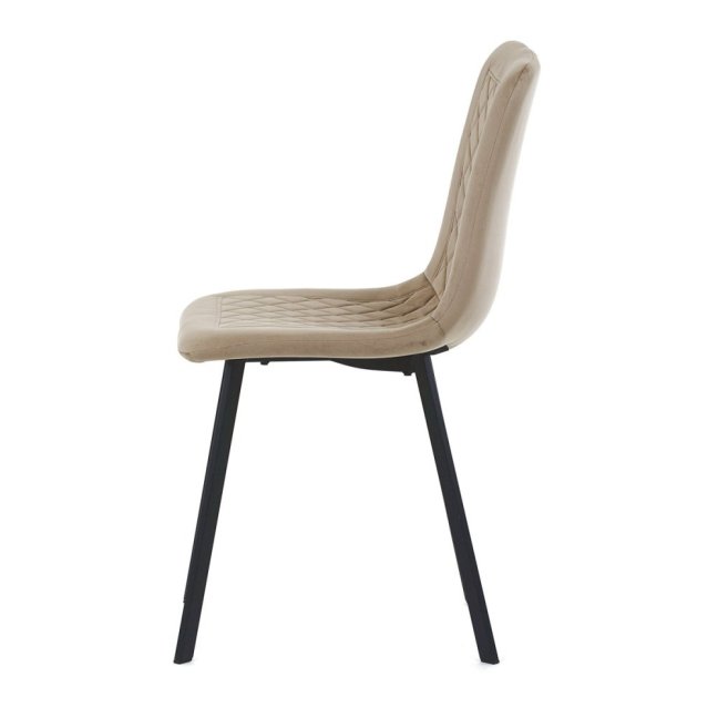 Jídelní židle PAIGE — kov, samet, více barev