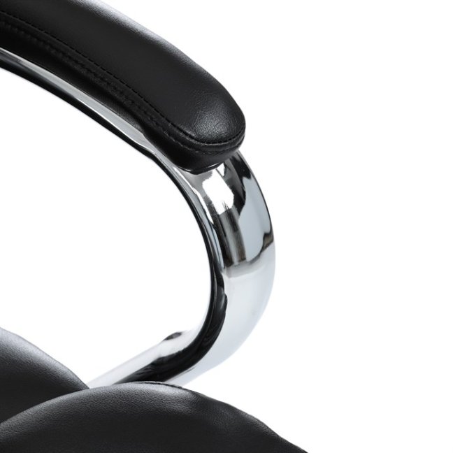 Kancelářské křeslo RYZAR — ekokůže, černá