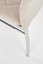 Jídelní židle HARRY — kov, látka, chrom / béžová