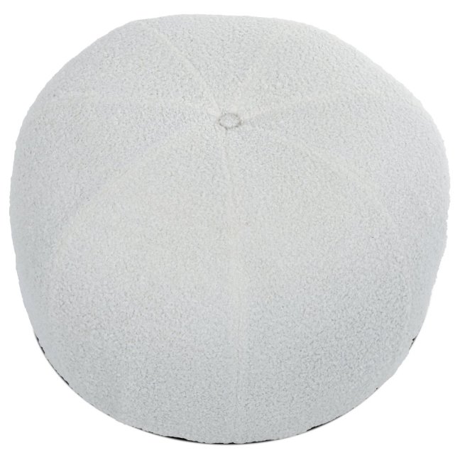 Taburet VALENTIN — látka, bílá