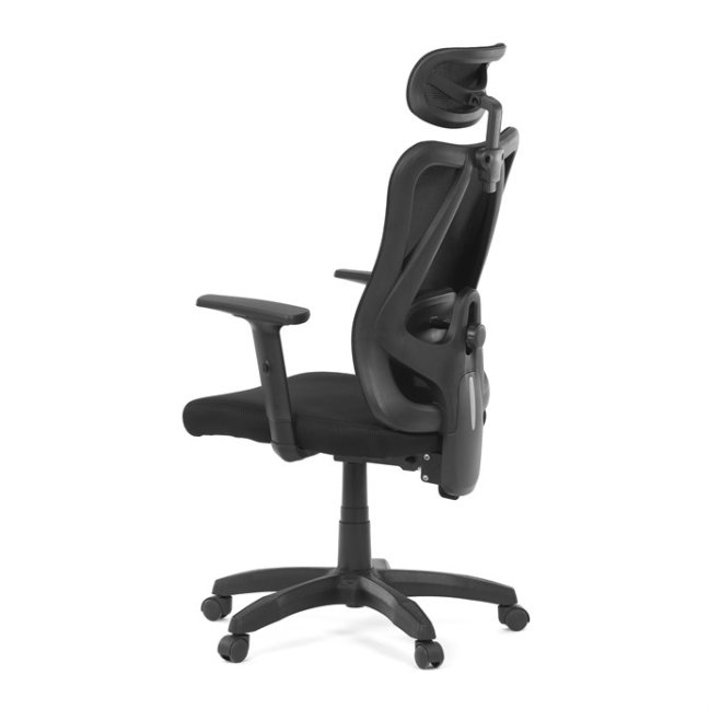 Kancelářská ergonomická židle MANET — síť / látka, černá