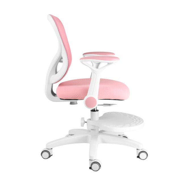 Dětská rostoucí židle Neoseat JUNI 007 — látka, pratelný potah, růžová