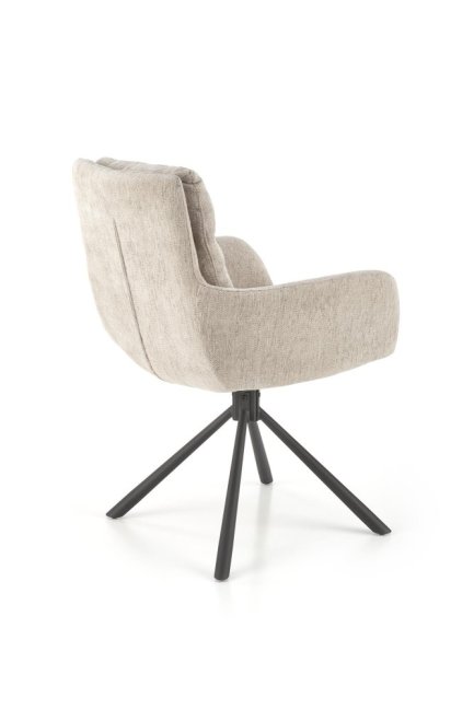 Jídelní otočné křeslo KORNY — kov, látka, více barev - Barevné varianty jídelní křesla KORNY: Olivová