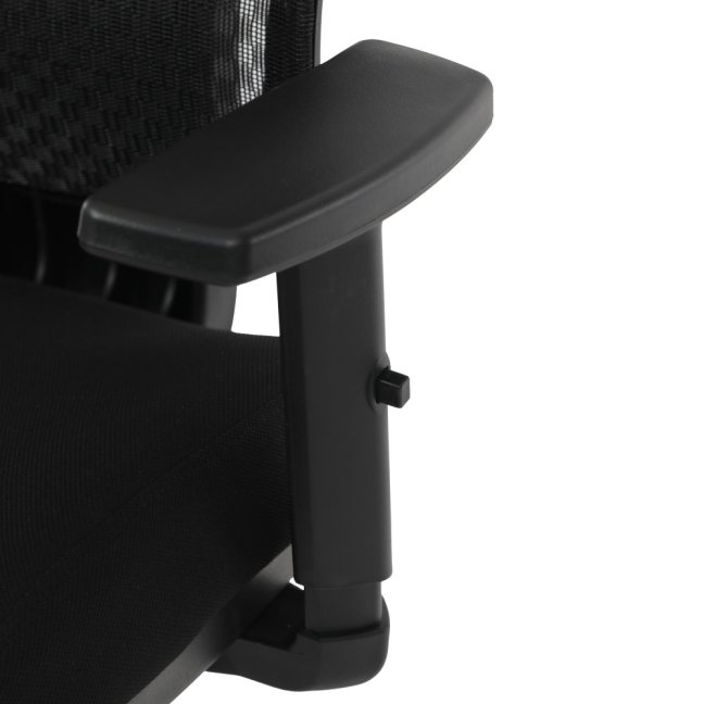Kancelářská ergonomická židle TRAGEL — síť / látka, černá