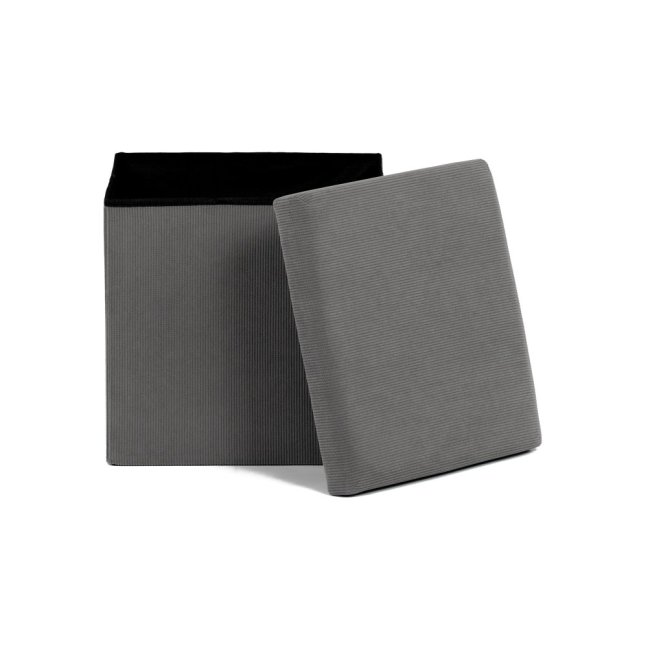 Taburet ADONIS s úložným prostorem — manšestr, více barev