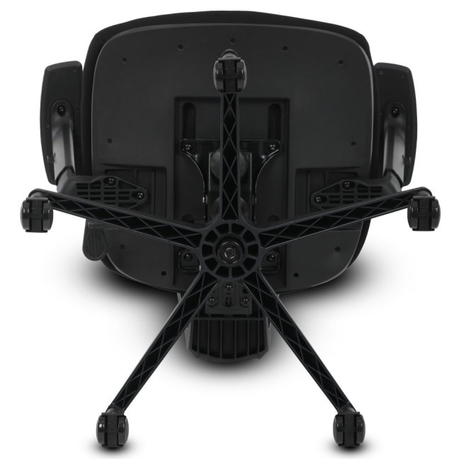 Kancelářská ergonomická židle TRAGEL — síť / látka, černá