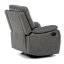 Relaxační polohovací TV křeslo NORBERT — látka, šedá, nosnost 150 kg