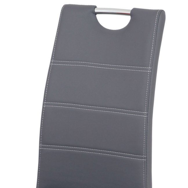 Jídelní židle LILA — kov, ekokůže, více barev - Barevné varianty jídelní židle LILA: Bílá