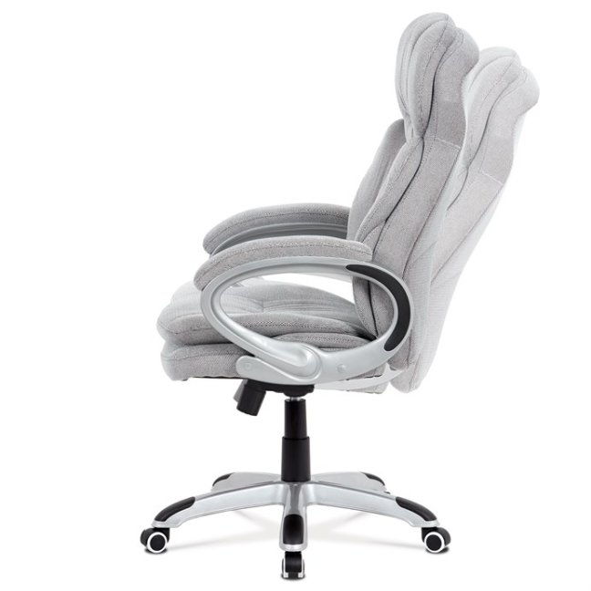 Kancelářské křeslo JERRY — látka, světle šedá