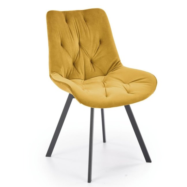 Jídelní otočná židle ROSITA — kov, látka, černá / více barev