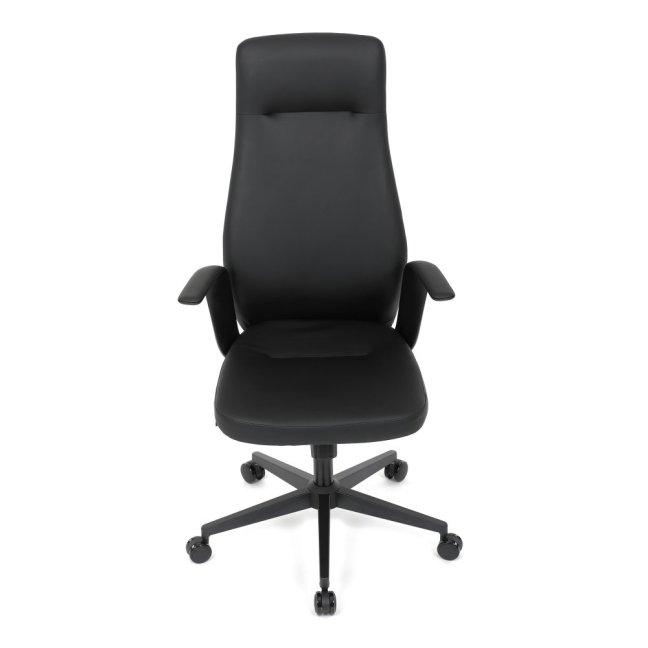 Kancelářské křeslo ERVIN — ekokůže, černá