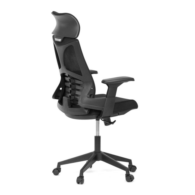 Kancelářská otočná židle TONKA — síť, černá