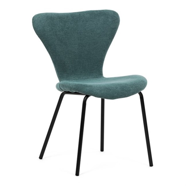 Jídelní židle JULES — kov, látka, více barev - Barevné varianty jídelní židle JULES: Světle šedá